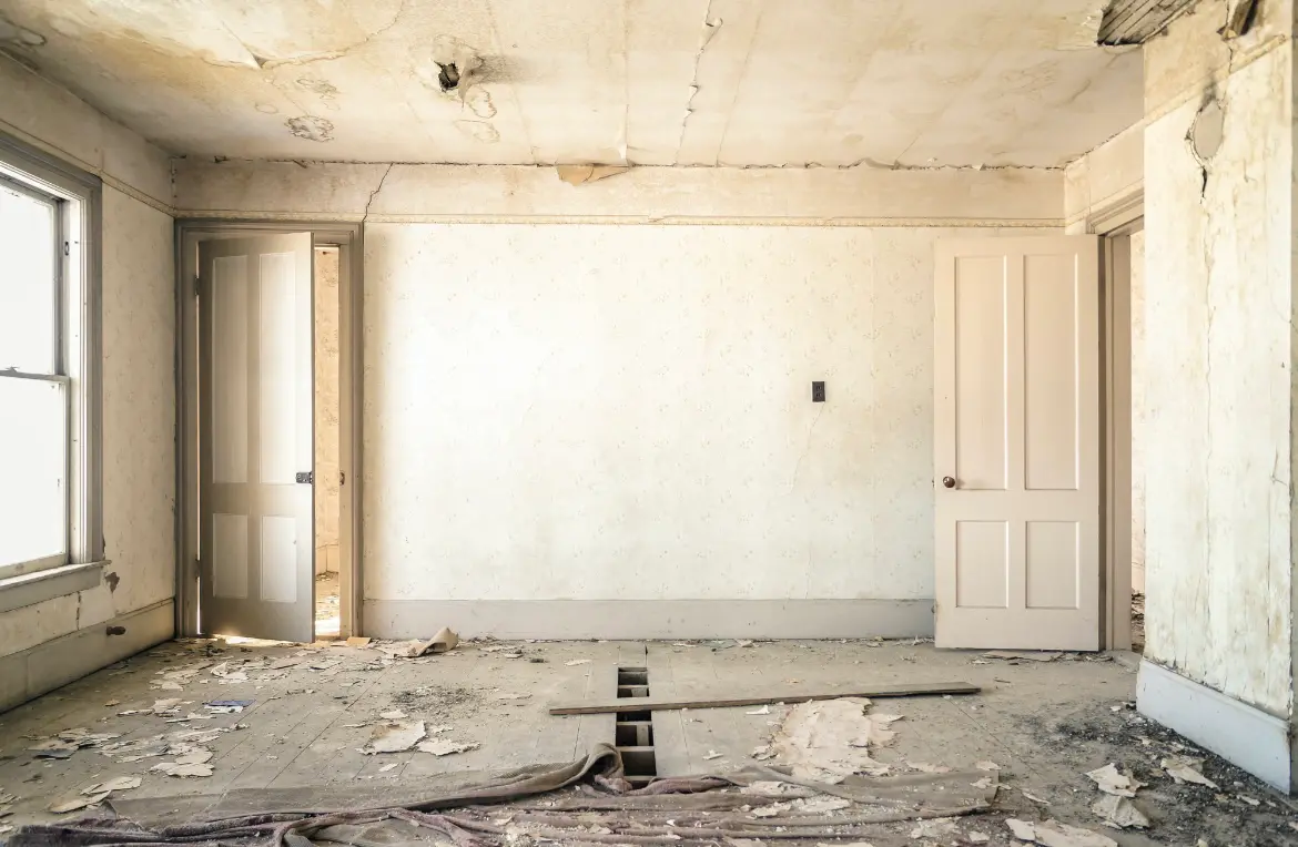 Waste disposal crew managing a cleanout project in Hopkins